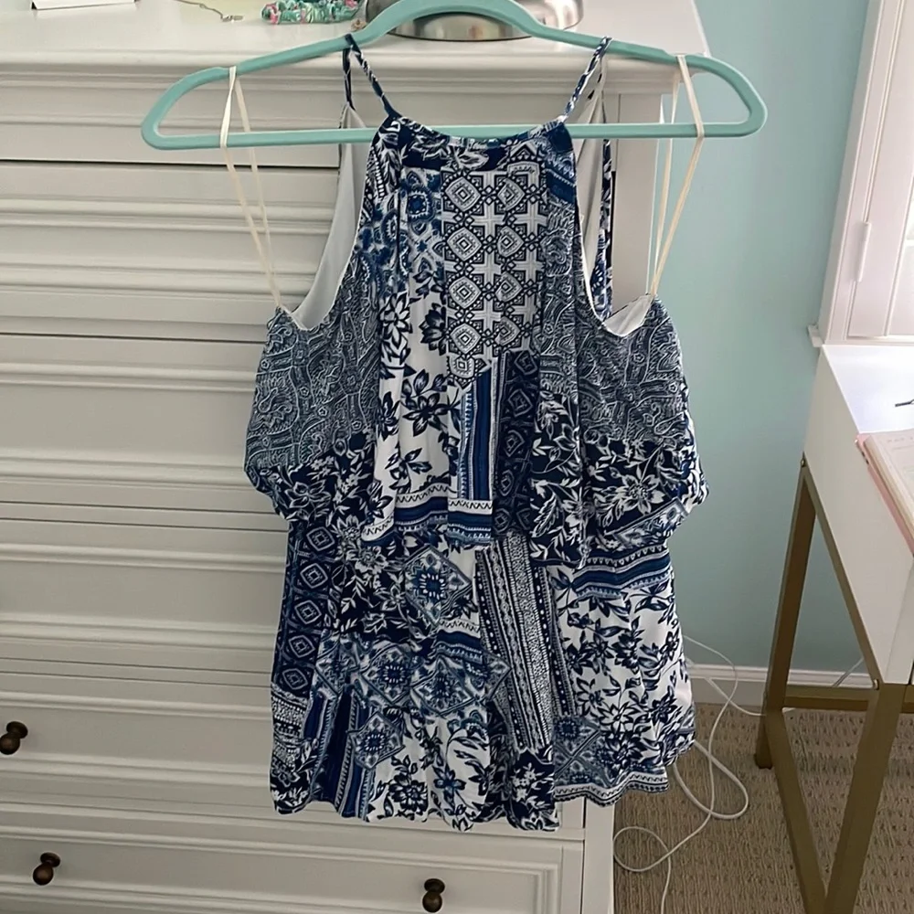 Blue patterned romper - Picture 3 of 3